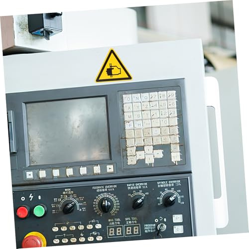 TEMPNAP 6 Stück Teiliges Warnaufkleber Hand Quetschgefahr Warnzeichen Selbstklebend Starke Haftung für Maschinen Sicherheitswarnung Praktisch und Langlebig