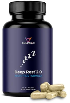 Deep Rest Advanced Sleep Supplement | Magnesium Bisglycinate, Apigenin & L-Theanine Complex | Promotes Deep Relaxation & Restful Nights | Wake Up Refreshed | 90 Vegan Capsules