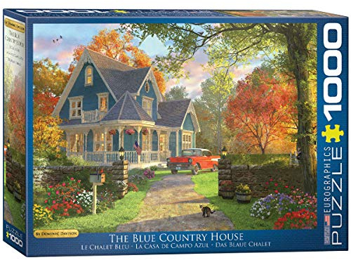 EuroGraphics 15.240–2.484,1 cm The Blue Country House Puzzle (1000 Teile), 6000-0978