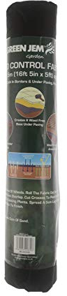 Green Jem GSWCF5X15 Weed Control Fabric, Black