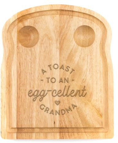 Planche pour couple avec inscription « A Toast to the Eg-cellent »,Cadeau unique pour anniversaire de mariage de fiançailles, bois naturel, Grandma