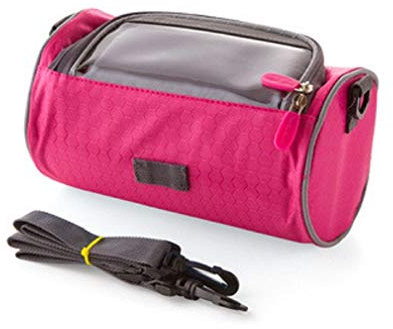 MILASIA Wasserdicht Fahrrad Radfahren Lenkertasche Lenker Beutel Handy Halterung Bildschirm Touch Tasche mit abnehmbarem Schultergurt für die Damen,Frauen und Mädchen