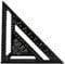 Unibos | Carpenters Square | Aluminum Metal Set Square | Roofing Square Rafter | 90 Degree Thickened Triangle Ruler | Measuring Tool for Engineer |12/300mm