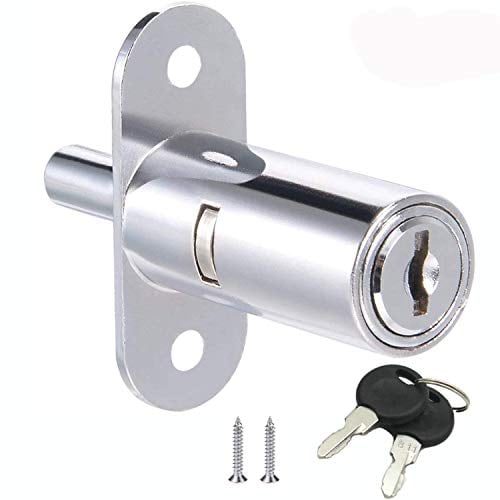 Serrure de placard à cylindre de pression pour porte coulissante, serrure à cylindre à pression différent, serrure à boulon, serrure à porte coulissante.