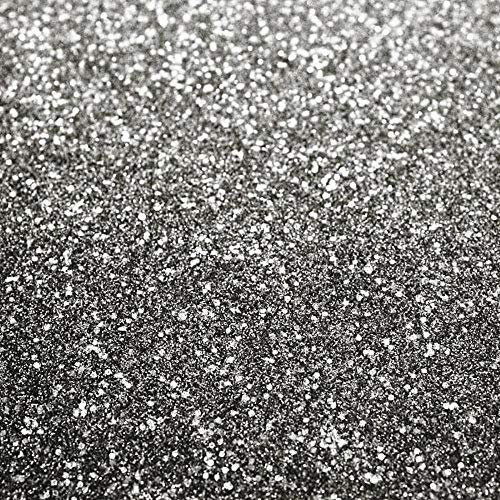 Textured Sparkle Silver Glitter Wallpaper by YöL