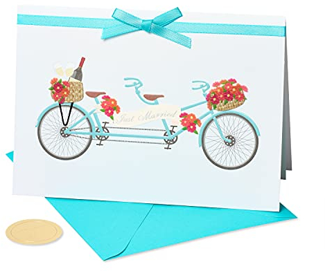 Papyrus Hochzeitskarte (Tandem-Fahrrad)