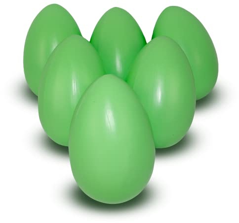 17 cm Osterei grün XL Ei - Dekoration zu Ostern - Für Schaufenster, Warenpräsentation, Garten, Requisite VE6