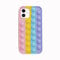 ISAKEN Fidget Toys Phone Case,Pop Fidget Phone Case,Pop Fidget Reliver Stressspielzeug Bubble Phone Case,Pop Bubble Protecive Phone Case, Weich Silikon Hülle Schutzhülle Stoßfest Handyhülle,iPhone 11