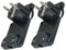 2 Pezzi Spina Schuko Piatta Salvaspazio, Uscita Cavo 90 Gradi, Schuko Salvaspazio 16A 250V (Nero)