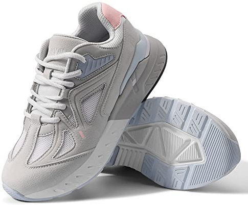 FitVille Extra Larghe Scarpe Donna Sneakers Supporto per Arco Plantare Pianta Larga Scarpe da Ginnastica Donna Comfort per Piede Piatto Scarpe da Lavoro Comode 37 EU X-Larga