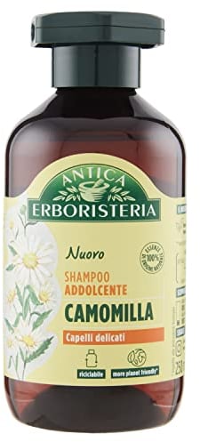 Antica Erboristeria - Shampoo Addolcente alla Camomilla per Capelli Delicati, Formula Vegan senza Siliconi e Coloranti - 250ml