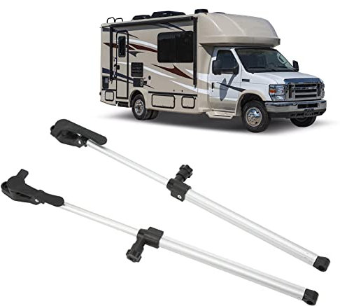 Vérin de lève vitre de caravane, 1 paire de tiges de support de fenêtre de camping car en alliage d'aluminium antirouille et antioxydant 310‑435 mm pour remorque pour camping car