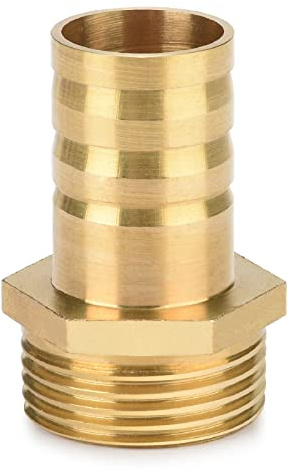 Drado Bec de tuyau en laiton, connecteur mâle adaptateur 3/4 AG x 3/4 buse (19 mm), 1 pièce