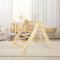 Aomdom kletterdreieck Indoor für Kinder,faltbares Design pikler dreieck aus Naturholz,Montessori Kletterleiter,6-stufiger Aufbau Indoor spielgeräte für drinnen und draußen, Spielplatz