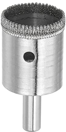 sourcing map 1Stk Diamant Bohrer 26mm Gezahnte Lochsäge mit Hohlraum für Glas Keramik Steine