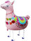 Airwalker Folienballons * Laufende Tiere * als Deko für Geburtstag und Party | 34-115cm groß | Walking Animals Kinder Kindergeburtstag Partydeko Luftballons Ballons, Edition: Alpaka