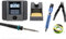 QUICK TS1100 digital regelbare Lötstation ESD 70-90 Watt 200-450°C professionell sensorgeregelt SMD Lötstation kalibrierbar mit 3 Fest-Temperatur-Speichern 0,5mm Lötspitze und 3 teiligem Zubehör-Set