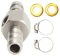 Adattatore per Manometro Pressione Carburante, Tubo Carburante Adattatore per Raccordo a T Antideformazione Porta 1/8‑27 NPT per Refrigerante Riduttori (3/8 poll)