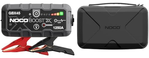 NOCO Boost X GBX45 1250A 12V UltraSafe Portable Lithium Car Jump Starter & GC040 Universal EVA Protection Case for GENIUS1, GENIUS2, GENIUS5, and GENIUS10