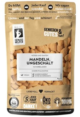 Bremer Gewürzhandel Mandeln, natur, Nüsse ganz und ungeschält, 3 x 200g