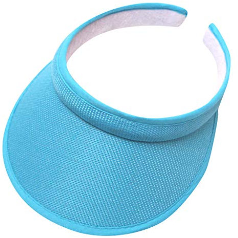 Leicht Cappy Damen Sommer - Sonnenvisier Golf Head Mütze Atmungsaktiv Sonnencap Sonne Sonnen Visoren Schirmmützen Sport Tennis 80Er Sonnenschild Visor Cap Sun Visor Sonnenhut