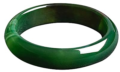 eexuujkl Handgefertigte Jade Armreifen - Atemberaubender Schmuck für Frauen, Langlebiges Steinarmband. Wie Gezeigt, 1, Durchmesser 54mm