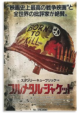 MUTYNE 90s Vintage Movie Poster Full Metal Jacket Poster Dekorative Malerei Leinwand Wandkunst Wohnzimmer Poster Schlafzimmer Malerei 08x12inch(20x30cm)