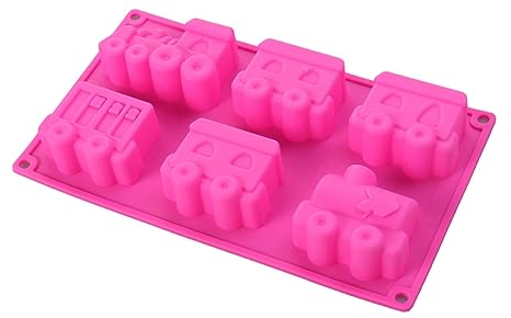 Zerodeko Moule Silicone Pour Gâteau Forme De Train Cavités Outils De Décoration Pour Pâtisserie Couleurs Aléatoires Pour Mousses Et Glaçons