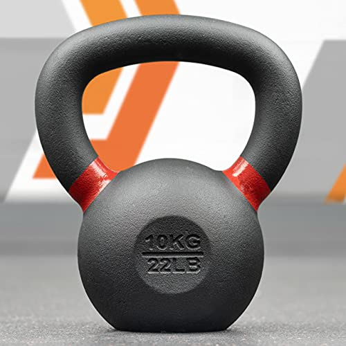 METIS Pro Cast Iron Kettlebells | Improve Your Strength Training with Premium-Quality Weights – Choose from Various Sizes [4-48kg] and 2 Set Options (10kg)