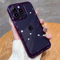 SMIEK Custodia trasparente antiurto per iPhone 15 14 13 12 11 Pro X XR XS Max 7 8 Plus Cover rigida trasparente, viola scuro, per iPhone 13 Mini