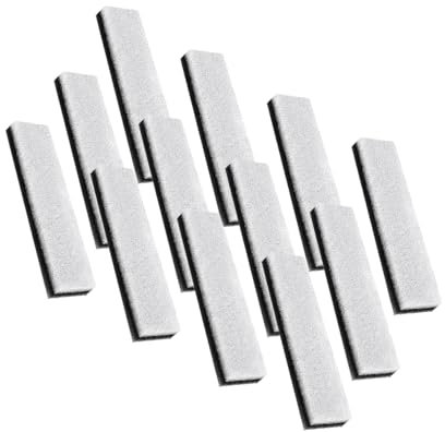 Amazinpure 12X Replacement Premium Water Filter Compatible with NPET WF020 Water Fountain. Rectangular-Shaped, Washable Pet Fountain Filters with Triple Filtration System