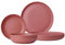 Mepal Tafel-Set 8-teilig Silueta Speiseteller (26 cm) und Suppenteller (21 cm) Outdoor-Geschirr für 4 Personen Spülmaschinen- und mikrowellenfest Kunststoffteller (PET) Vivid Mauve