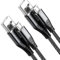 Micro USB Kabel Android, USB auf Micro2.0 Kabel (2er-Pack, 1,5 m), Nylongeflochtenes Schnellladekabel, kompatibel mit Samsung, Kindle, Android-Telefonen, Galaxy S7 Edge, Moto G5, PS4 (Schwarz)