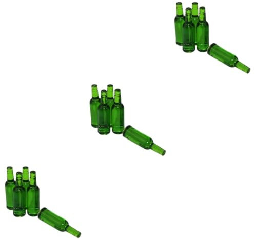 BESTonZON 15 Stück Bier Miniaturen Bezaubernde Miniaturflaschen Mini Bierflasche Mini Harz Bierflaschen Kleine Bierflaschen Aus Harz Bierflaschen Szene Schmückt Winzige Bierflaschen