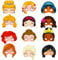 yayafunfun Princess Masks for Party Bag Fillers,12pcs Colour-in Dress Up Cosplay Mask,Costumes Favors for Girls Women Masquerade Birthday Princess Party Decorations