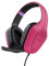 Trust Gaming GXT 418P Rayne Cuffie Gaming Leggere per PC Xbox PS4 PS5 Switch Mobile, Driver da 50 mm, Jack Audio 3.5 mm, Cavo 2m, Cuffie con Microfono Over-Ear, Rosa