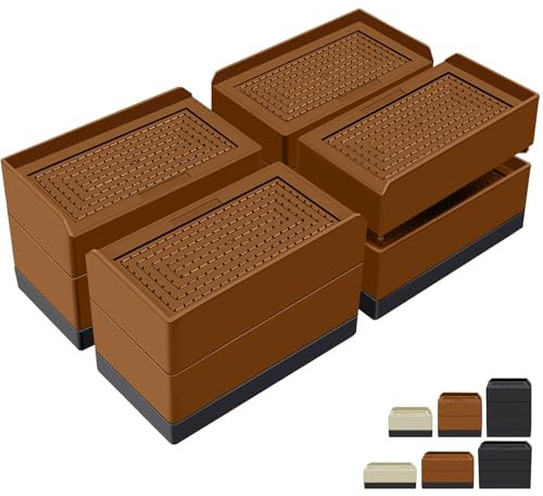 BONARRIOTT Betterhöhung für Schlafsaal, strapazierfähig, 7,6 cm, Möbelerhöhungen für Sofa, Tisch und Schreibtisch, Couch-Hebeerhöhung, Erhöhung in Höhen 3,8 oder 7,6 cm, unterstützt bis zu 0,6 kg, 4