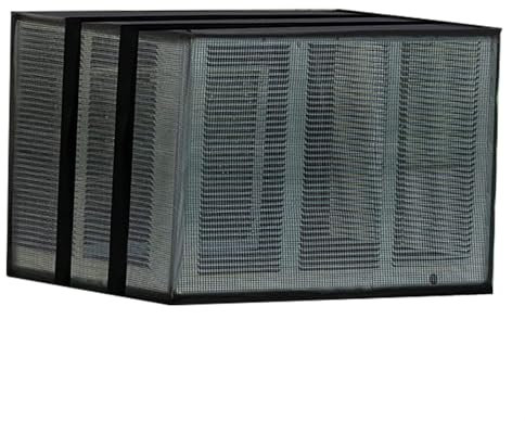 Cubre Aire Acondicionado Exterior, Funda Aire Acondicionado Exterior Cubiertas de Aire Acondicionado para Exteriores, Adapta Hasta 70x57x47 cm(65x52x46 cm/26x20x18 in)