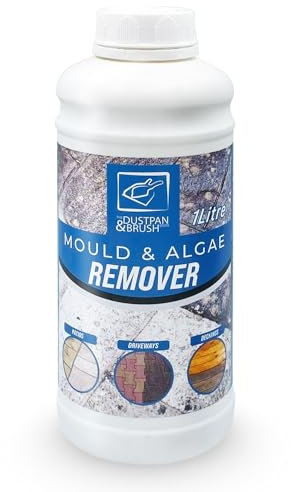 TDBS Algae & Mould Remover Patio Cleaner 1 Litre Concentrated Solution - Patio Cleaner Fluid Path - Green Mould and Algae Remover for Cleaning Decking (SOLUTION PACK OF 1)