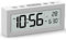 Alarm Clock, Bedroom Alarm Clock with LCD Backlight Display, Temperature, Calendar Display, Snooze Alarm, Low Battery Display, Powered by 3 AAA Batteries【Batteries Not Included】-White