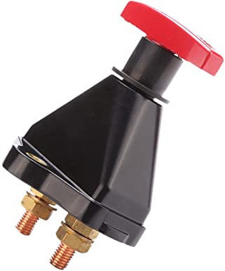 Alipis Yd109 Interrupteur De Coupure De Batterie Pour Voiture Et Bateau Coupe Batterie 600A 12V Débranchement De La Isolateur En Cuivre 1 Interrupteur Pour Véhicules Marins