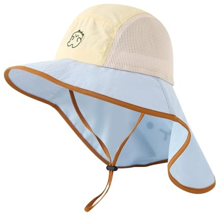 Gorro Filtro UV Bebe, Sombrero Niño, Dinosaurios Sombrero Bebe UPF 50