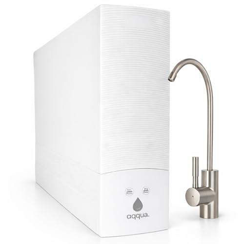 AQQUA FRESS 600GPD – Ósmosis Inversa Flujo Directo Sin Tanque | 5 Etapas | Instalación 15 min | Cambio Filtros 1 Click | Con o sin Electricidad y Desagüe en Modo ECO | Marca España
