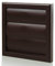 Blauberg Brown Gravity Grille 100mm - 4 inch External Ducting Air Vent with Round Spigot and Non-Return Gravity Shutters Ceiling Ventilation Grill Extractor Fan Cover for Cooker Hood Venting