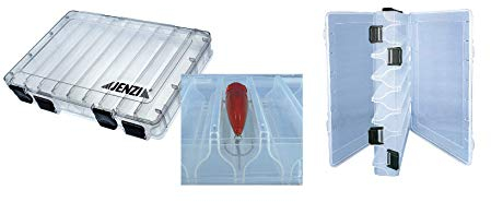 Jenzi Set: 2 Stück Köderbox 355 x 230 x 50 mm+ gratis Petri Heil! Aufkleber