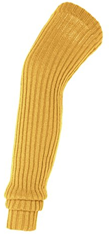 Urban GoCo Damen Stulpen Overknee Strick Beinwärmer (Turmeric)