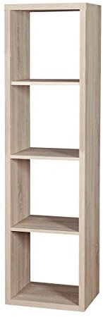 Mirjan24 Bücherregal Sensi R2, Aktenregal, Aufbewahrung, Standregal Fächer, Raumteiler, Dekoregal, Medienregal, Medienschrank, Universal Regal (Sonoma Eiche)