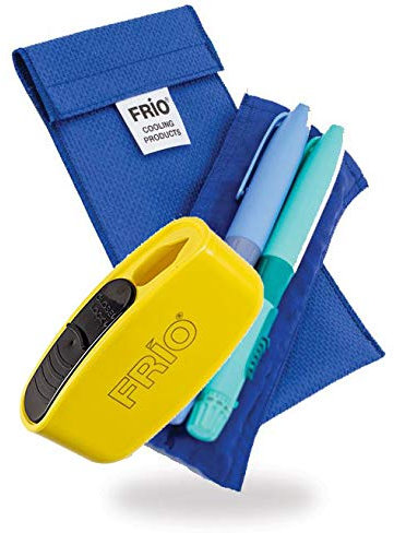 FRIO Duo Wallet in Blue with Yellow Sharps Bin
