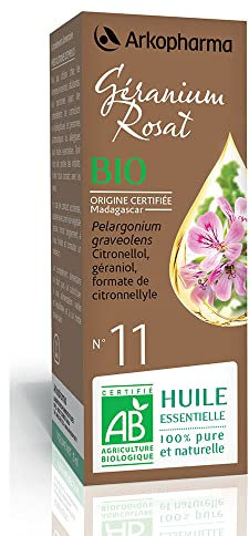 Arkopharma Huile Essentielle Géranium Rosat (Pelargonium graveolens) n°11 Bio 5 ml