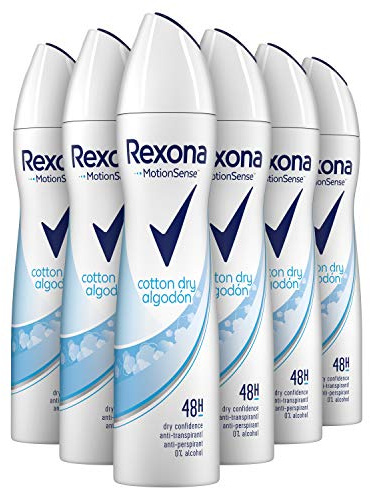 REXONA Women Deospray COTTON DRY Motion sense - 6er Pack (6 x 200ml)